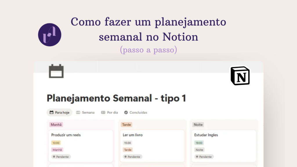 Planejamento Semanal no Notion