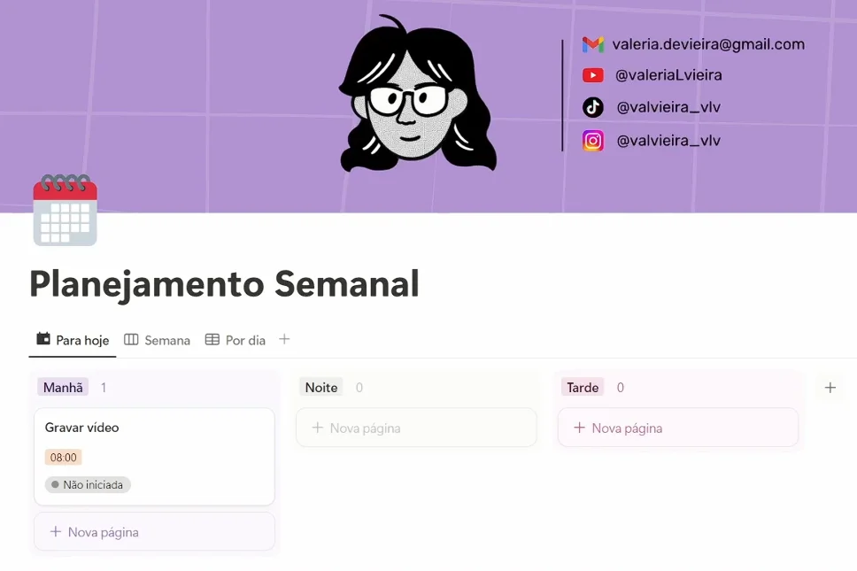 Passo 4: screenshot das três visualizações prontas